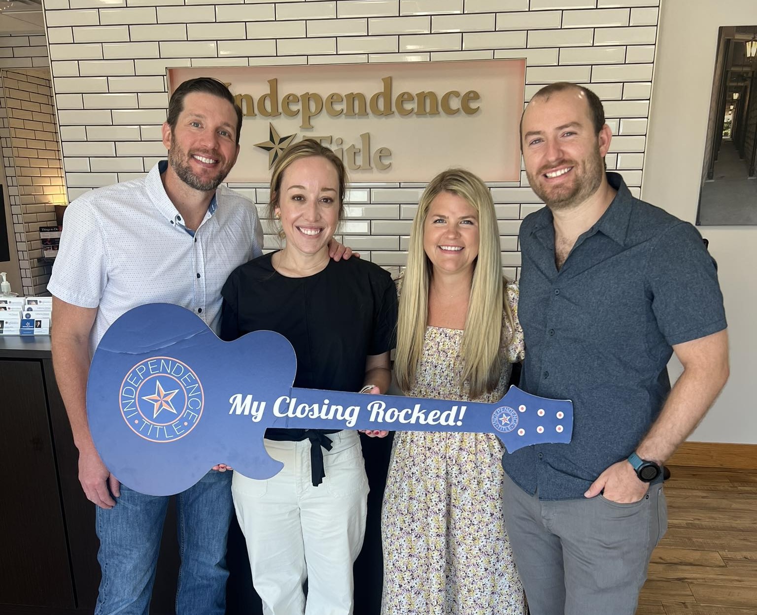 The Chacon Team celebrating a successful closing with clients